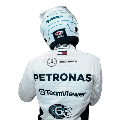 2024 George Russell Qatar GP F1 Racing Suit Team Mercedes
