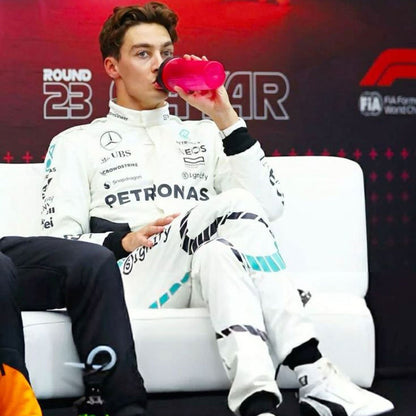 2024 George Russell Qatar GP F1 Racing Suit Team Mercedes
