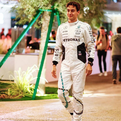2024 George Russell Qatar GP F1 Racing Suit Team Mercedes