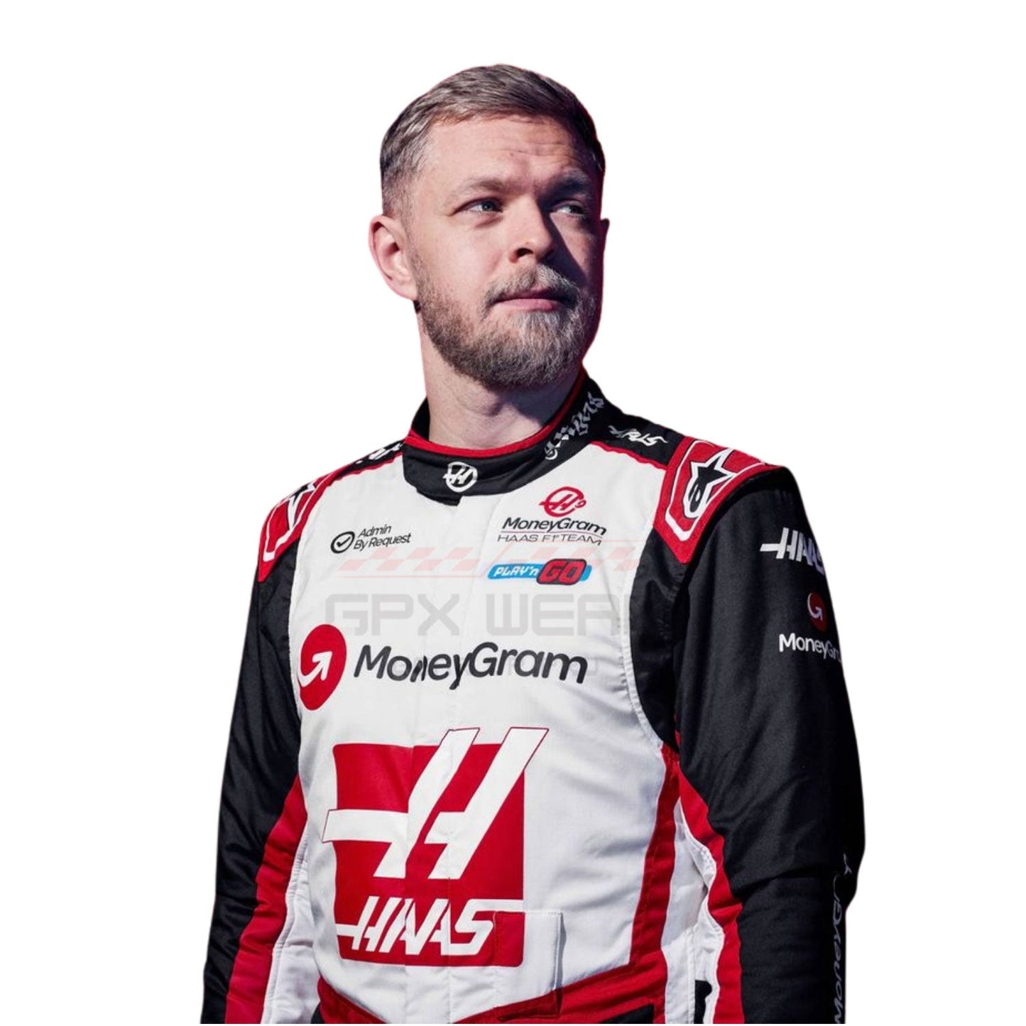 2024 Kevin Magnussen F1 Racing Suit Team Haas