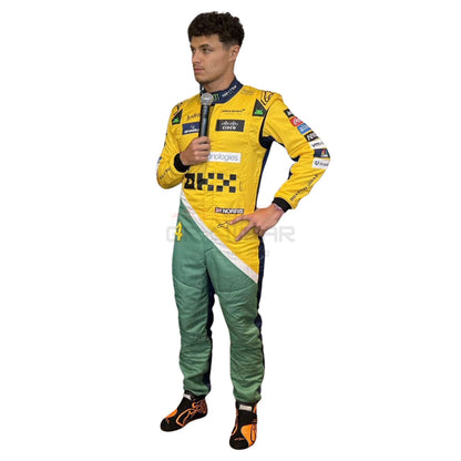 2024 Lando Norris Monaco GP F1 Racing Suit Team McLaren