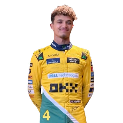 2024 Lando Norris Monaco GP F1 Racing Suit Team McLaren