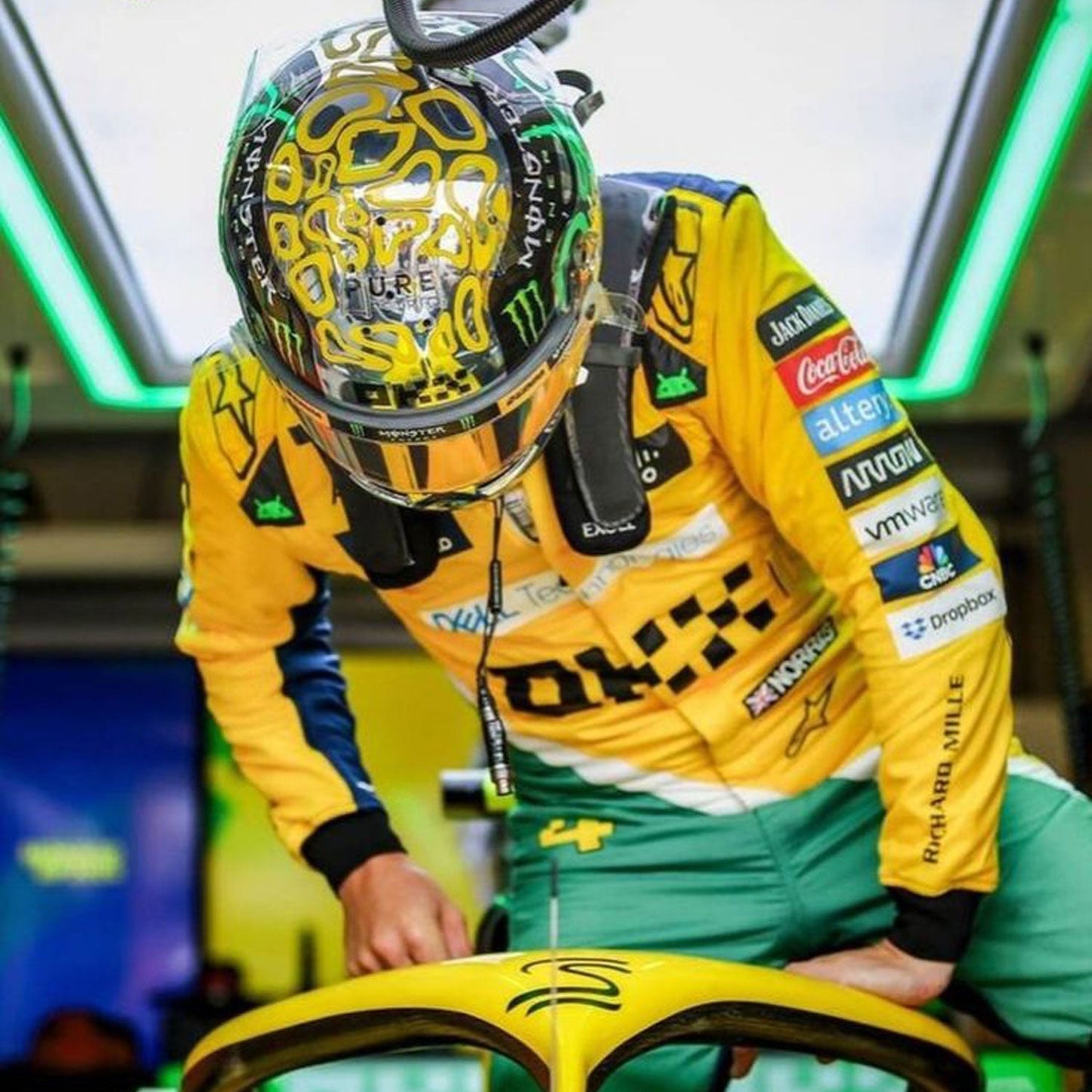 2024 Lando Norris Monaco GP F1 Racing Suit Team McLaren