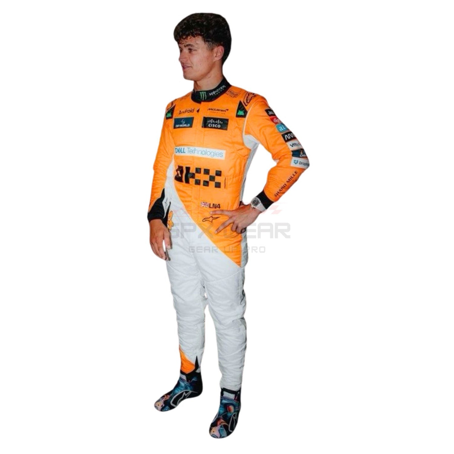 2024 Lando Norris Singapore GP F1 Racing Suit Team McLaren