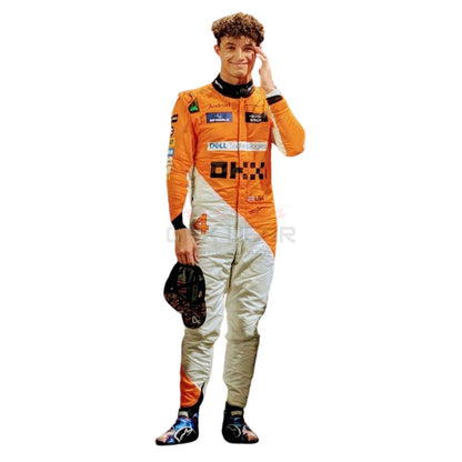 2024 Lando Norris Singapore GP F1 Racing Suit Team McLaren