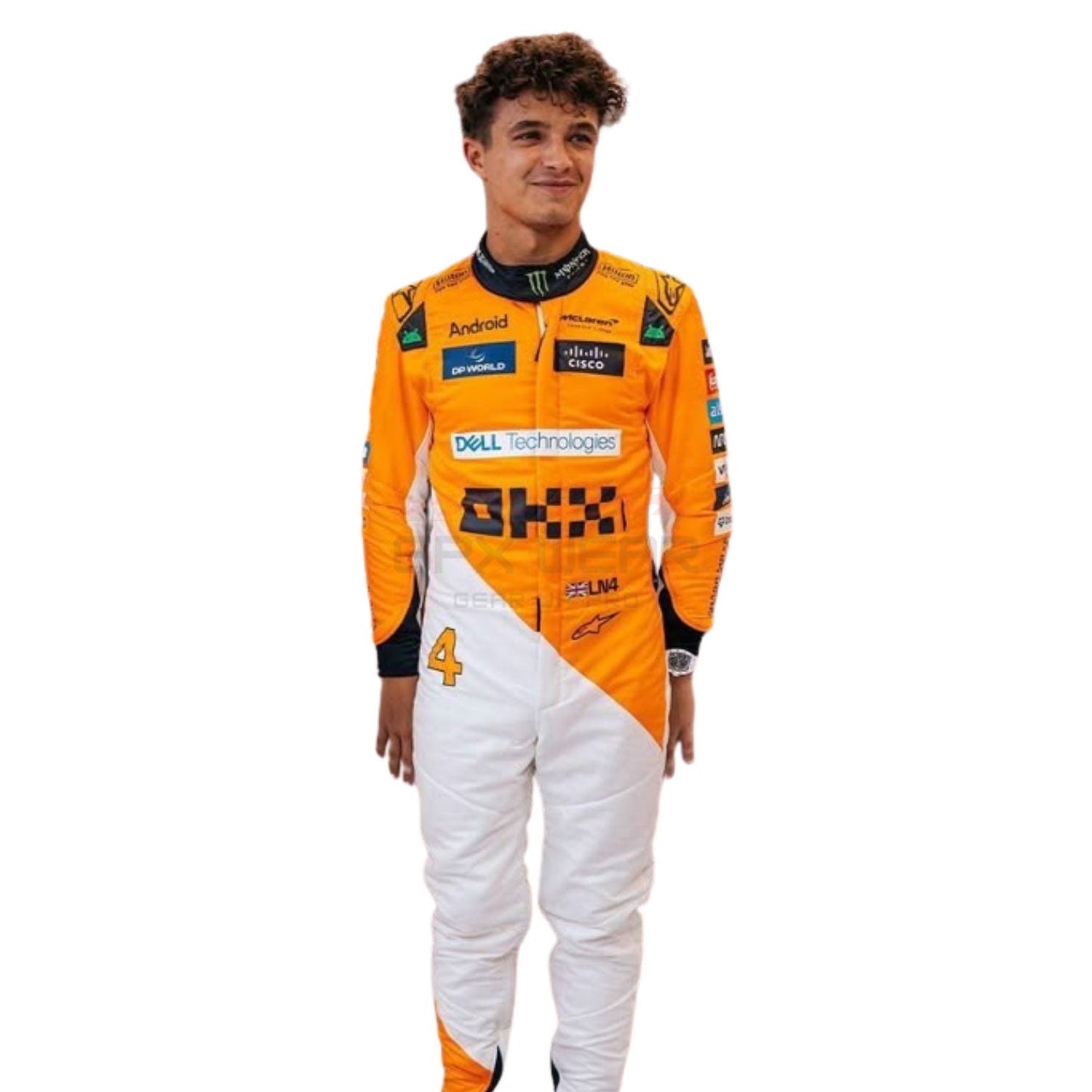 2024 Lando Norris Singapore GP F1 Racing Suit Team McLaren