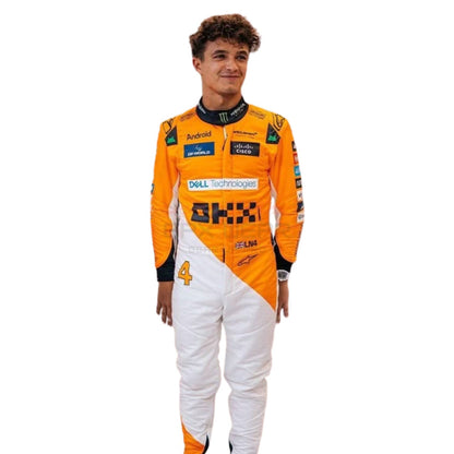 2024 Lando Norris Singapore GP F1 Racing Suit Team McLaren