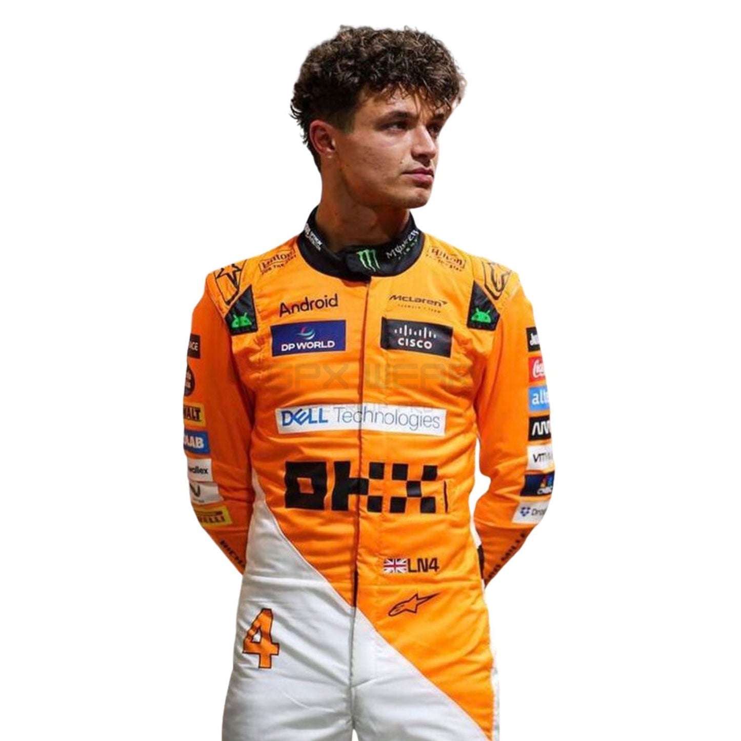 2024 Lando Norris Singapore GP F1 Racing Suit Team McLaren