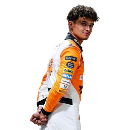 2024 Lando Norris Singapore GP F1 Racing Suit Team McLaren