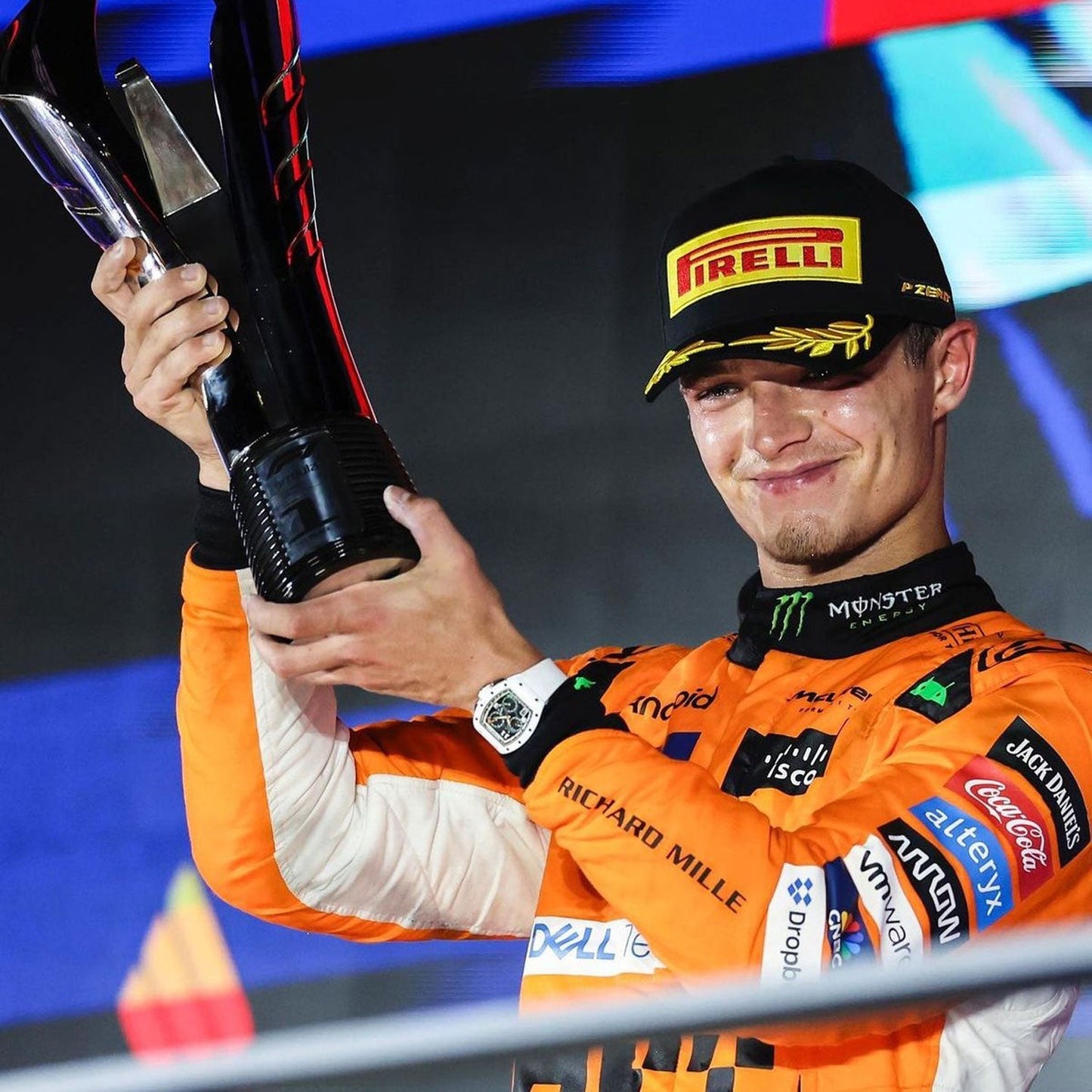 2024 Lando Norris Singapore GP F1 Racing Suit Team McLaren