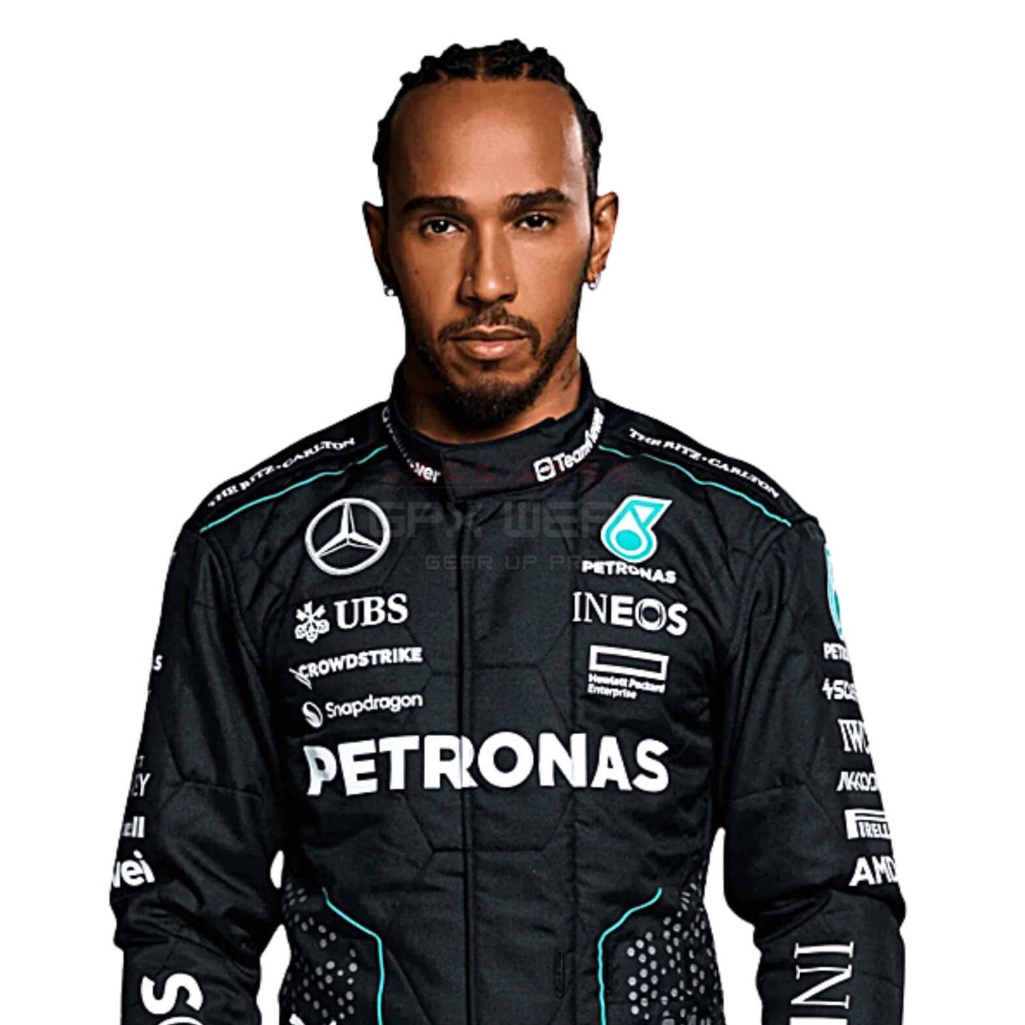 2024 Lewis Hamilton F1 Racing Suit Team Mercedes