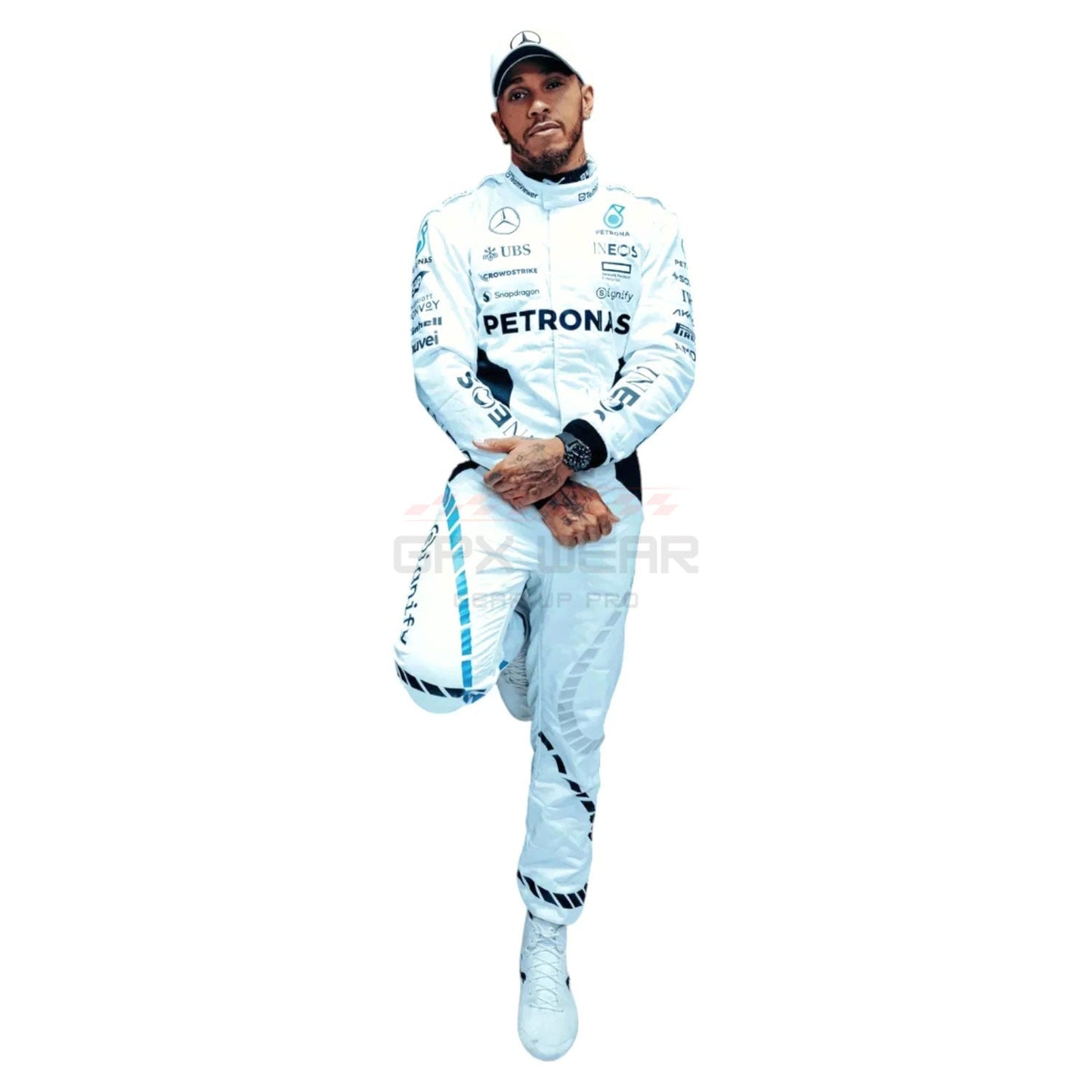 2024 Lewis Hamilton Qatar GP F1 Racing Suit Team Mercedes