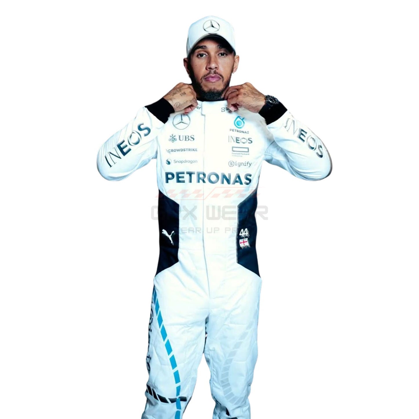 2024 Lewis Hamilton Qatar GP F1 Racing Suit Team Mercedes