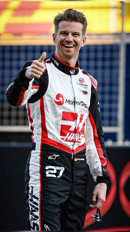 2024 Nico Hulkenberg F1 Racing Suit Team Haas