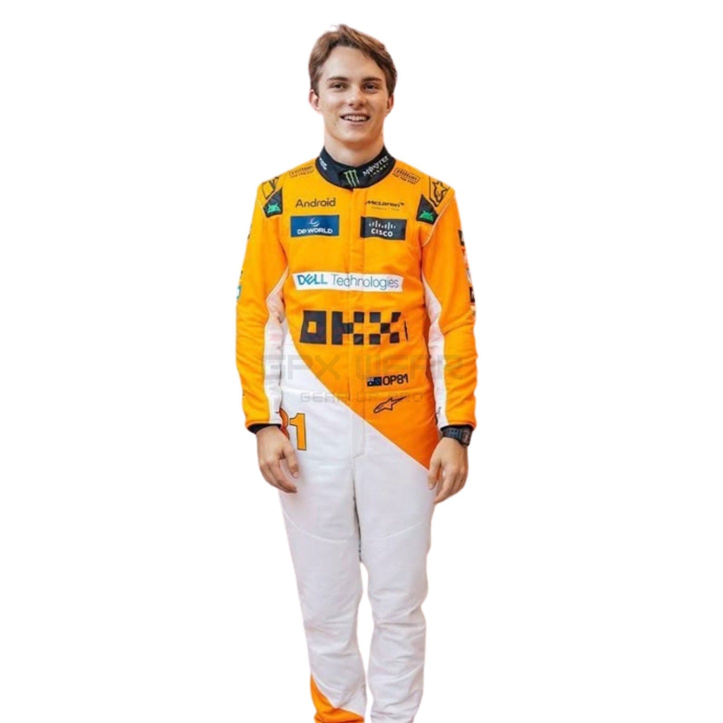 2024 Oscar Piastri Singapore GP F1 Racing Suit Team McLaren