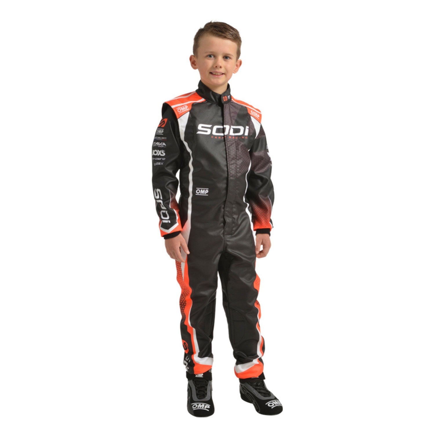 Kid Wearing 2024 Sodi USA OMP Racing Suit - GPX Wear