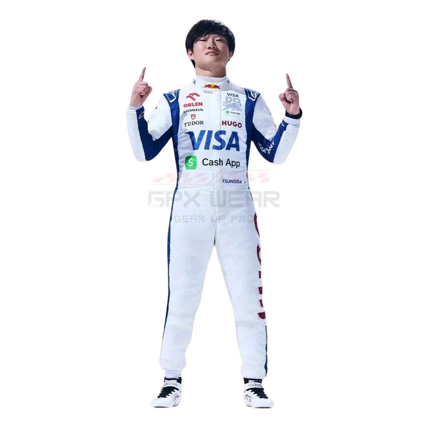 2024 Yuki Tsunoda Visa Cash App F1 Racing Suit Team Racing Bulls