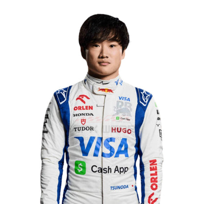 2024 Yuki Tsunoda Visa Cash App F1 Racing Suit Team Racing Bulls