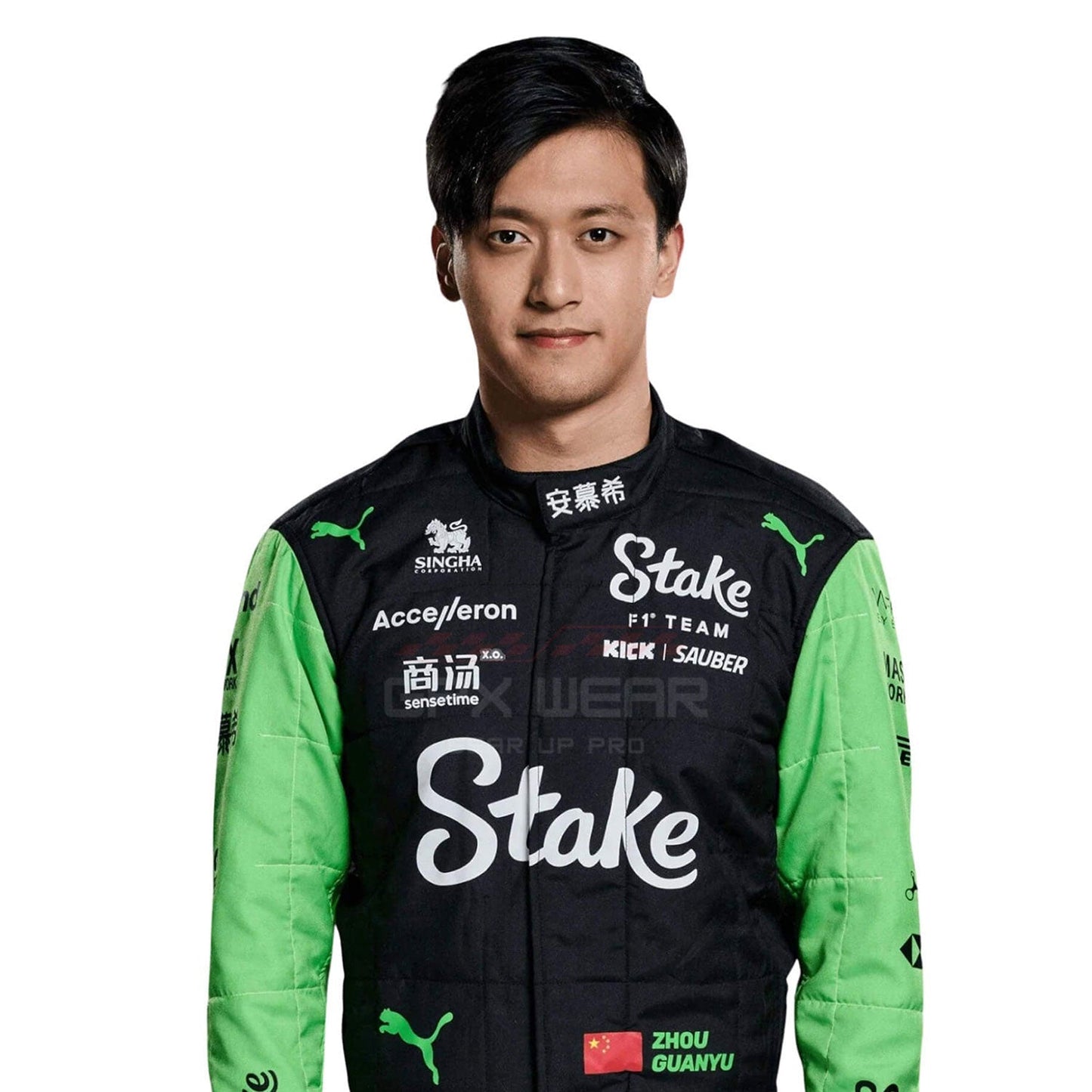 2024 Zhou Guanyu F1 Racing Suit Team Kick Sauber