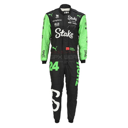 2024 Zhou Guanyu F1 Racing Suit Team Kick Sauber