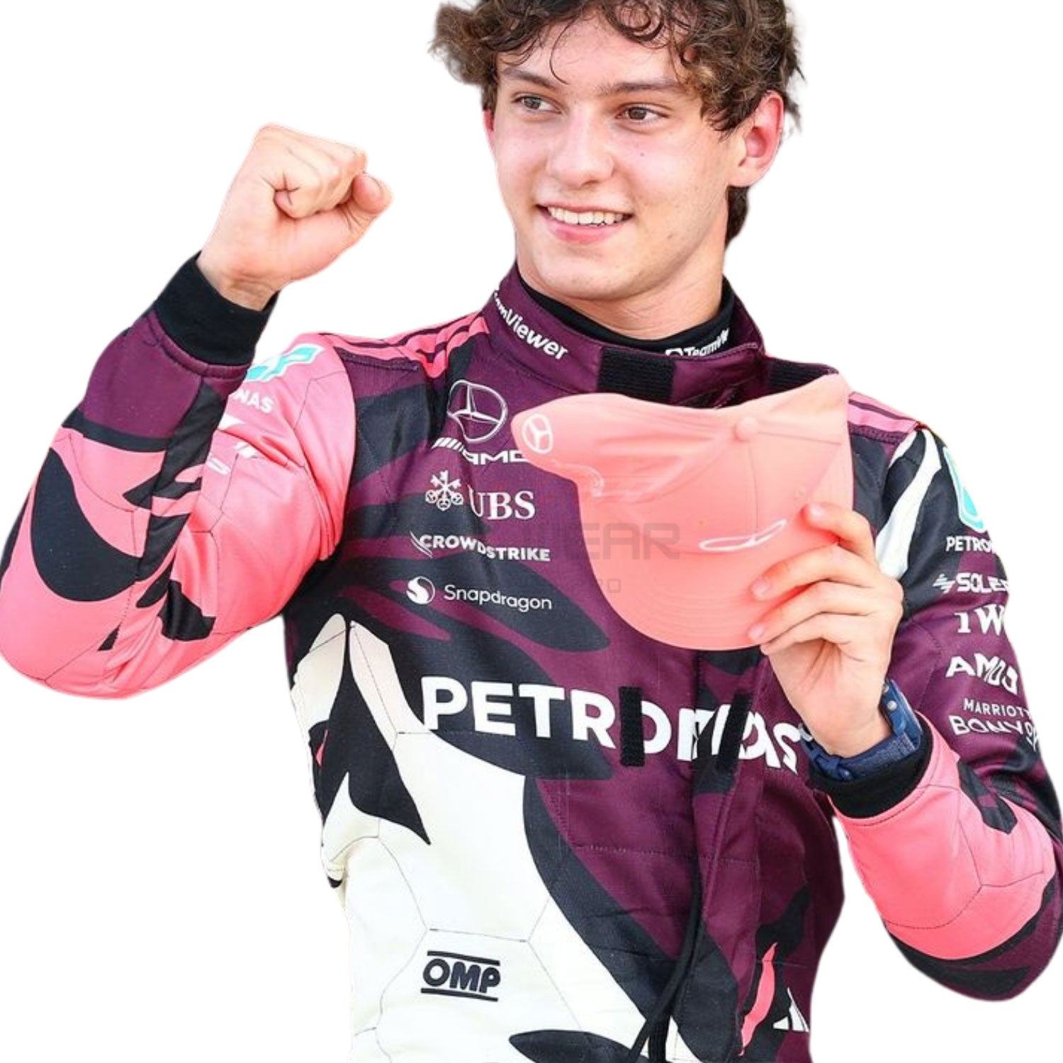 2025 Andrea Kimi Antonelli Wearing Miami GP F1 Racing Suit - GPX Wear