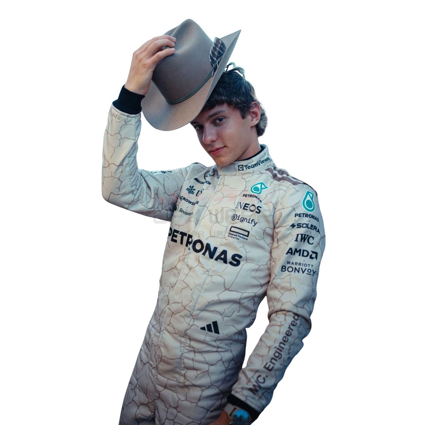 2025 Andrea Kimi Antonelli USA Austin GP F1 Racing Suit Team Mercedes