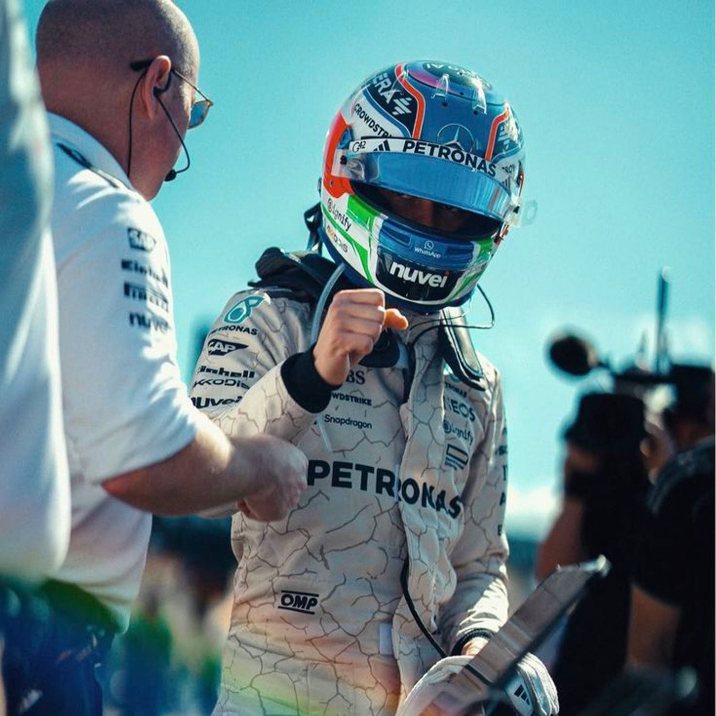 2025 Andrea Kimi Antonelli USA Austin GP F1 Racing Suit Team Mercedes