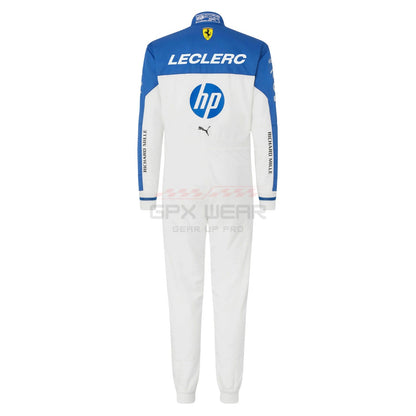Back View of 2025 Charles Leclerc Miami GP F1 Racing Suit - GPX Wear