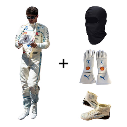 2025 Charles Leclerc Monaco GP F1 Racing suit, gloves, Balaclava and shoes bundle - GPX WEAR