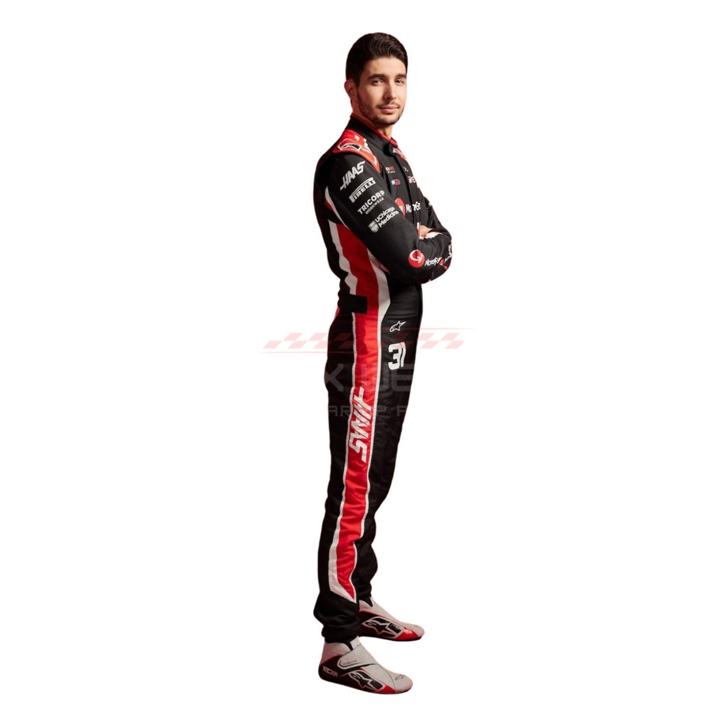 2025 Esteban Ocon F1 Racing Suit Team Haas