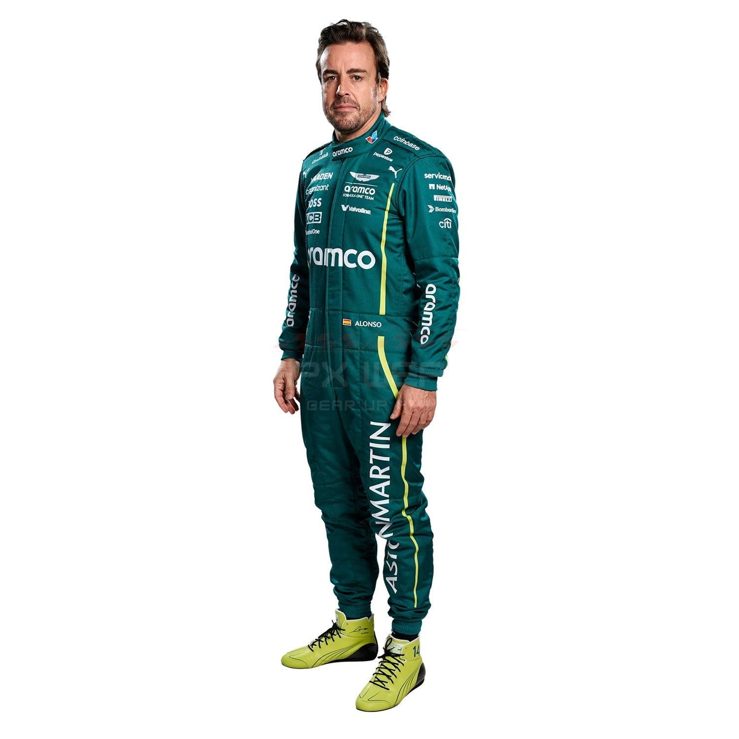 2025 Fernando Alonso F1 Racing Suit Team Aston Martin