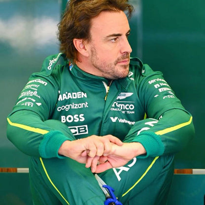 2025 Fernando Alonso F1 Racing Suit Team Aston Martin