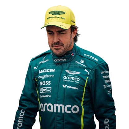 2025 Fernando Alonso F1 Racing Suit Team Aston Martin