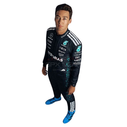 2025 George Russell F1 Racing Suit Team Mercedes