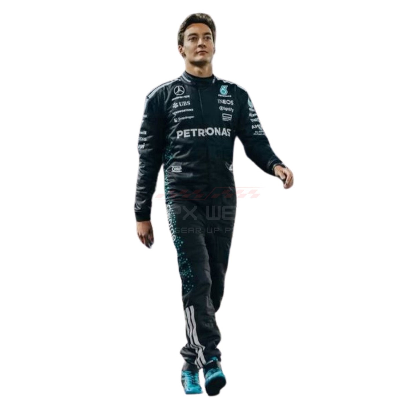 2025 George Russell F1 Racing Suit Team Mercedes