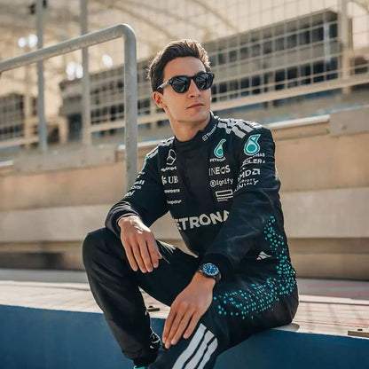 2025 George Russell F1 Racing Suit Team Mercedes