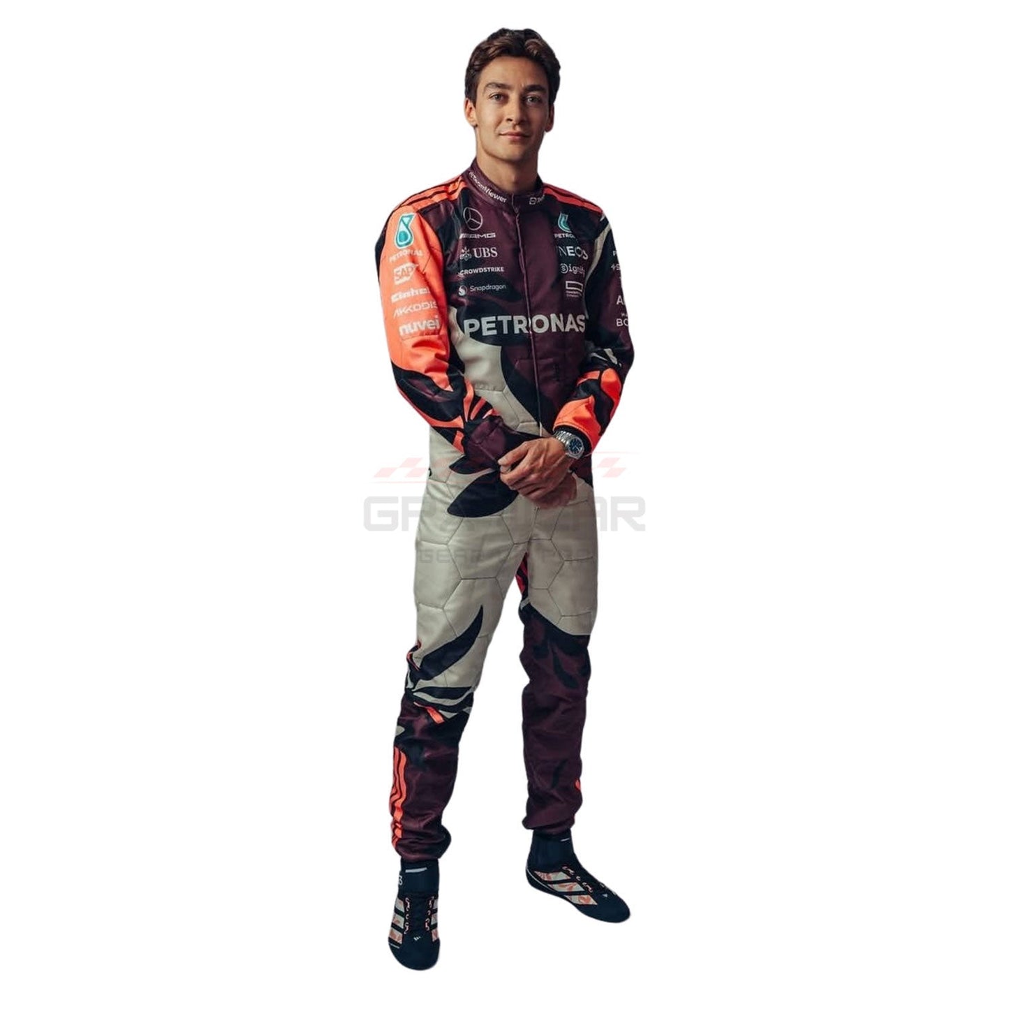 2025 George Russell Miami GP F1 Racing Suit Team Mercedes - GPX Wear