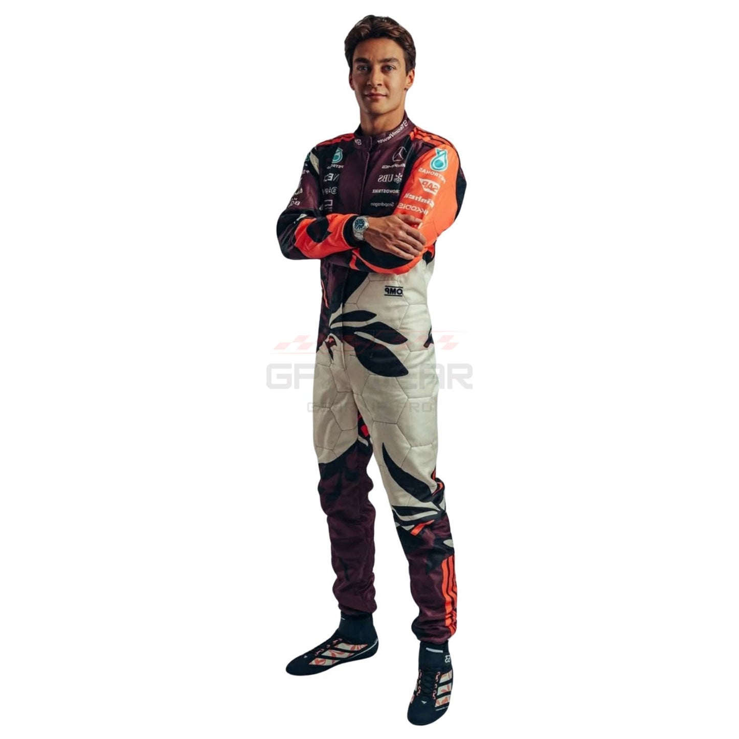 2025 George Russell Miami GP F1 Racing Suit Team Mercedes