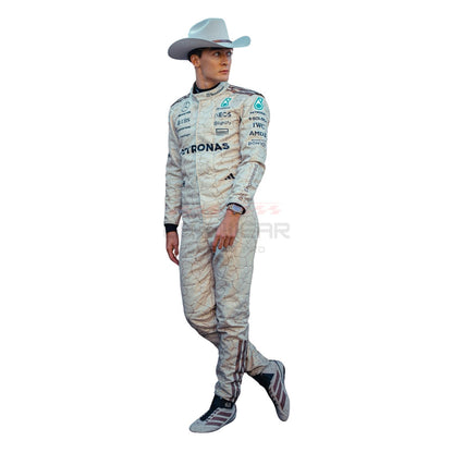 2025 George Russell USA Austin GP F1 Racing Suit Team Mercedes