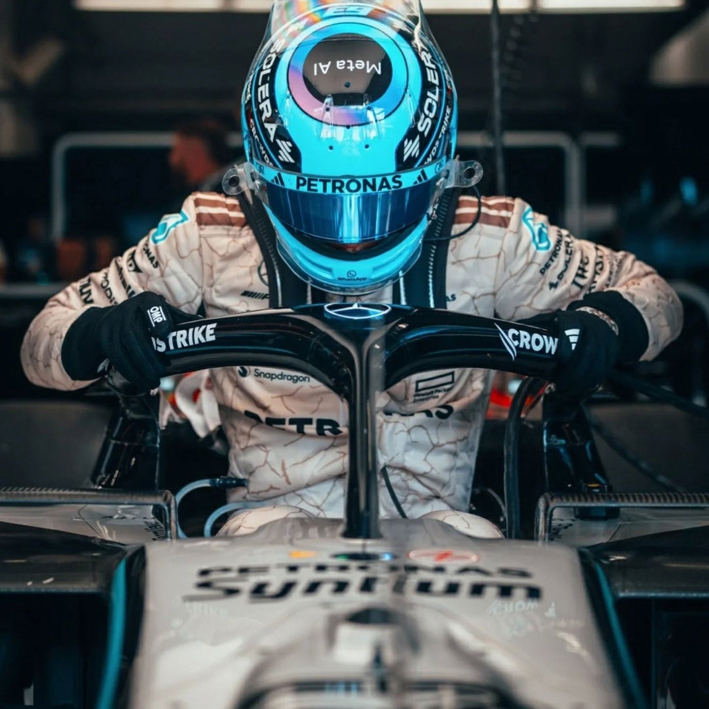 2025 George Russell USA Austin GP F1 Racing Suit Team Mercedes