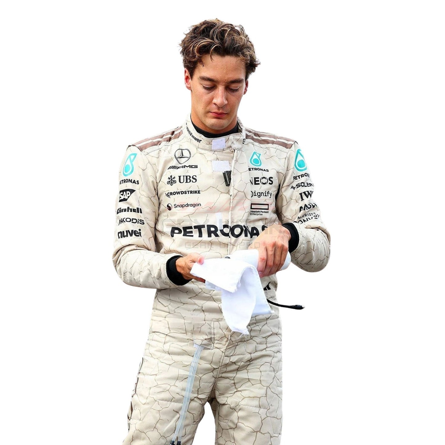 2025 George Russell USA Austin GP F1 Racing Suit Team Mercedes