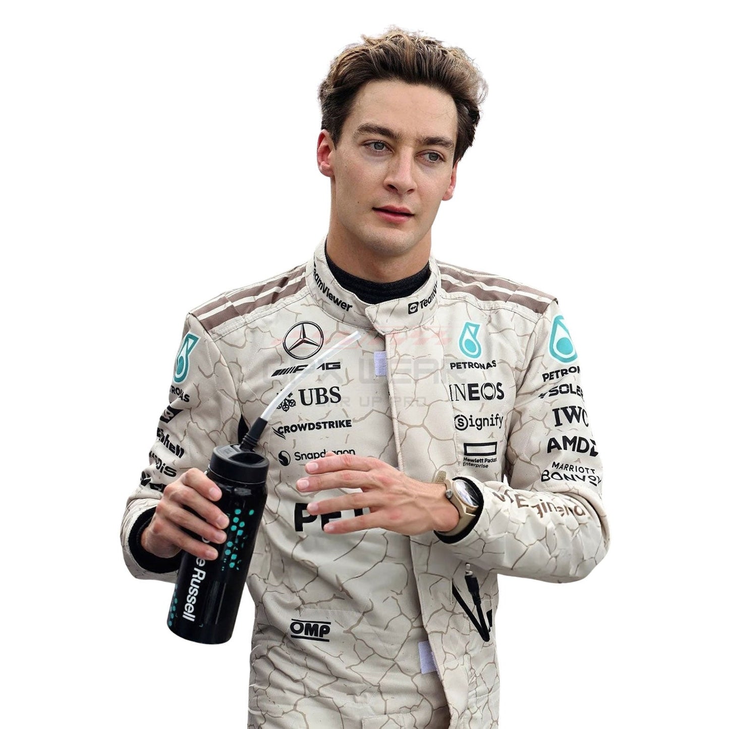 2025 George Russell USA Austin GP F1 Racing Suit Team Mercedes