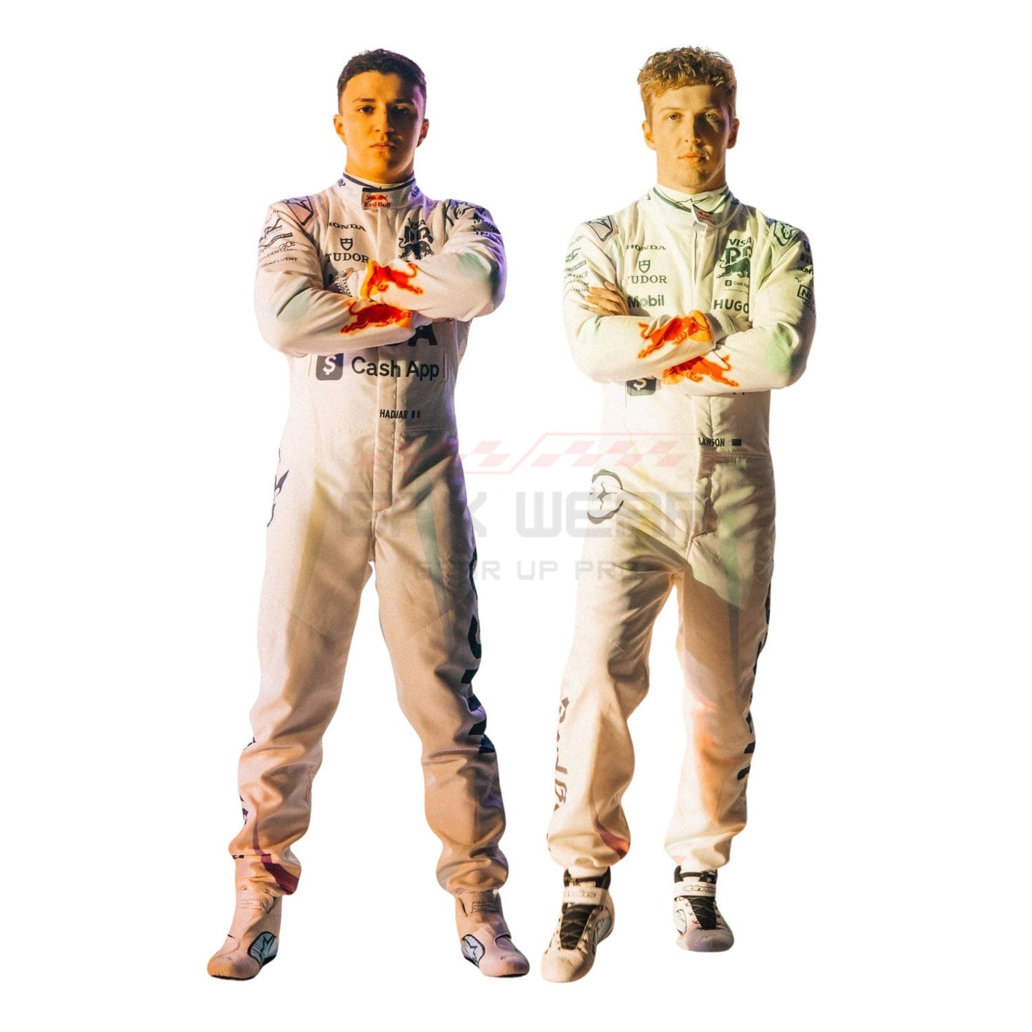 2025 Isack Hadjar And Liam Weaing  Las Vegas F1 Racing Suit Team Racing Bulls