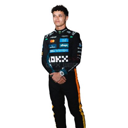 2025 Lando Norris Abu Dhabi GP F1 Racing Suit Team McLaren