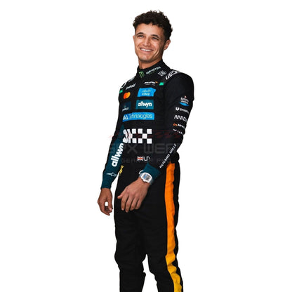 2025 Lando Norris Abu Dhabi GP F1 Racing Suit Team McLaren - GPX Wear