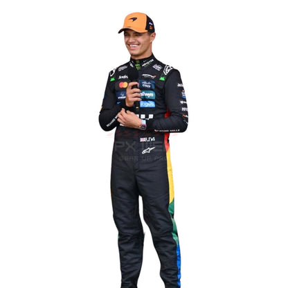 2025 Lando Norris Silverstone British GP F1 Racing Suit Team McLaren