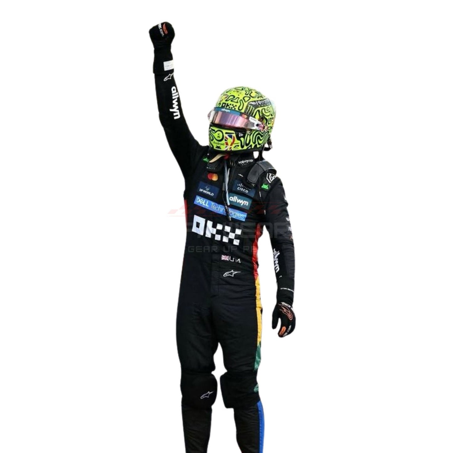 2025 Lando Norris Silverstone British GP F1 Racing Suit Team McLaren