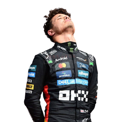 2025 Lando Norris Silverstone British GP F1 Racing Suit Team McLaren