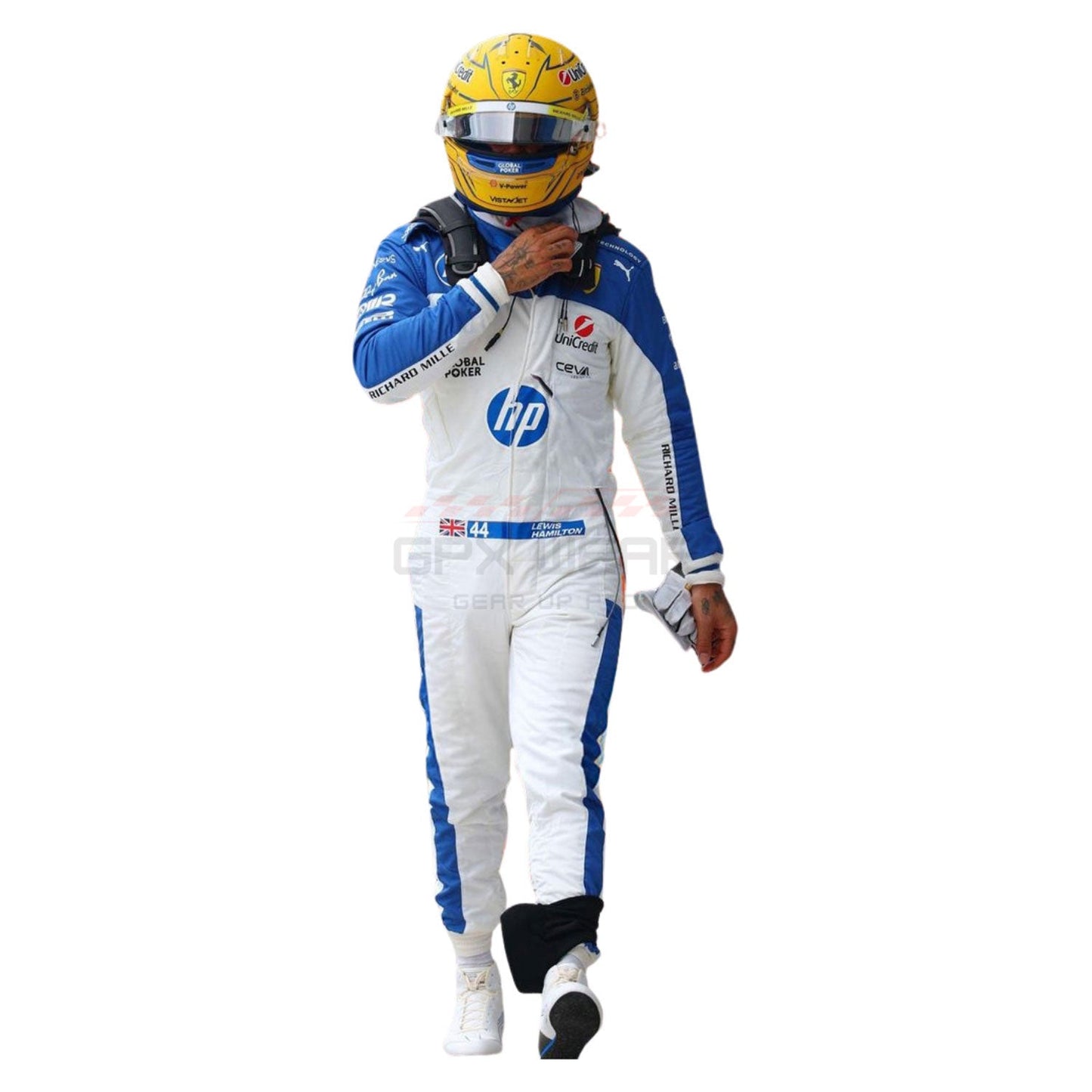 2025 Lewis Hamilton Miami GP F1 Racing Suit Team Ferrari - GPX Wear