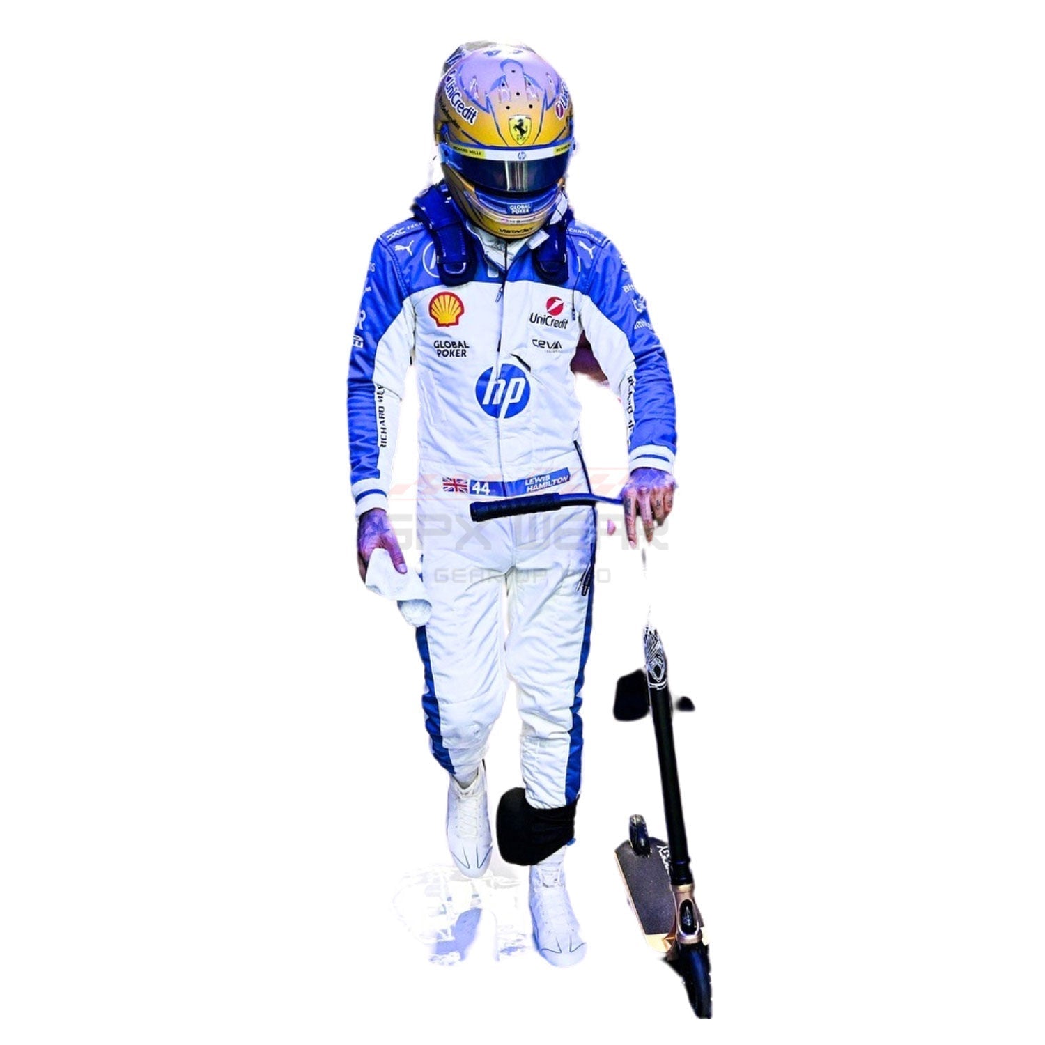 2025 Lewis Hamilton Miami GP F1 Racing Suit Team Ferrari